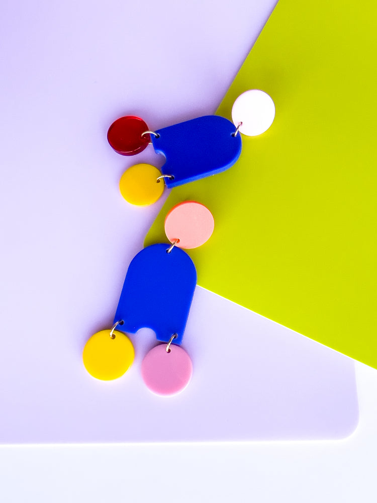 Confetti Dangle Earrings | Acrylic Earrings