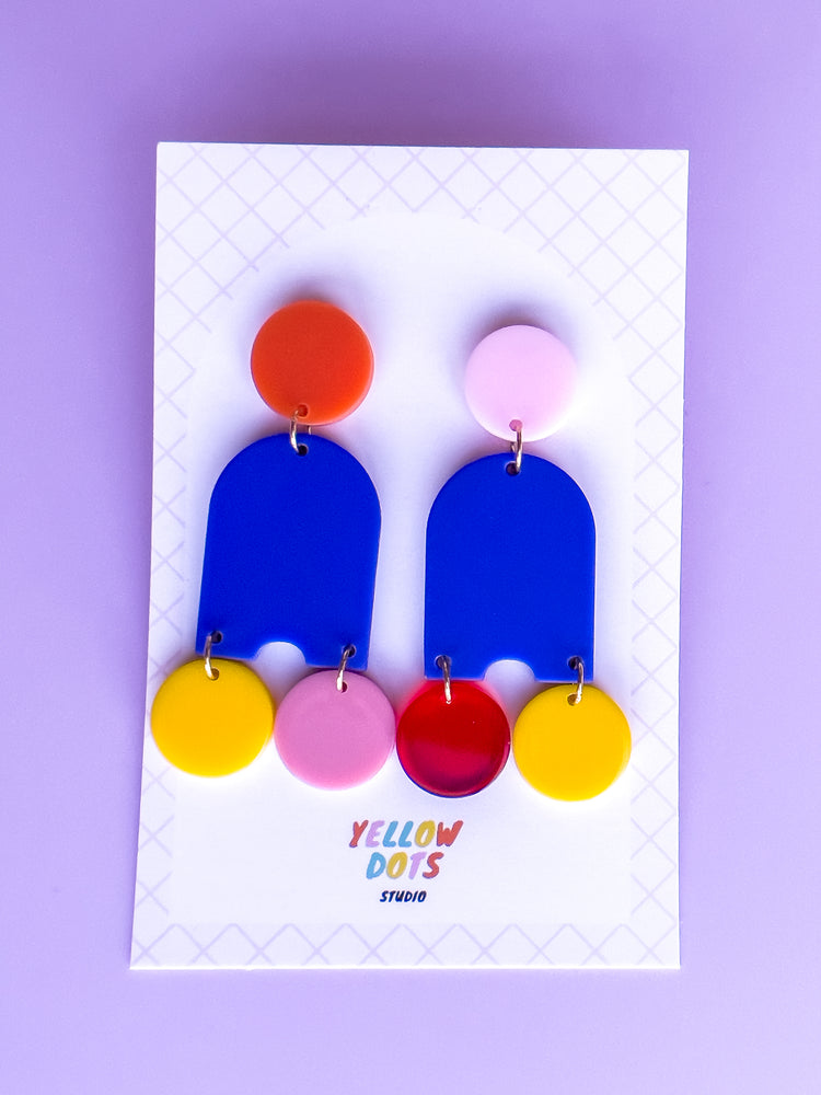 Confetti Dangle Earrings | Acrylic Earrings