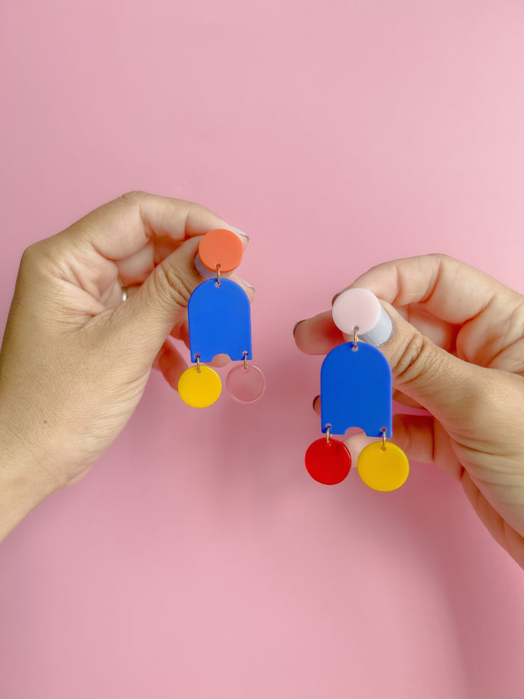 Confetti Dangle Earrings | Acrylic Earrings