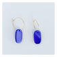 Blue Oval Hoop Earrings | Acrylic Earrings