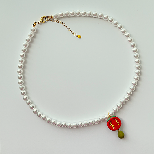 Pearl Tomato Necklace