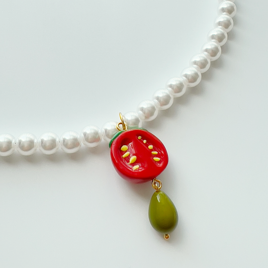 Pearl Tomato Necklace