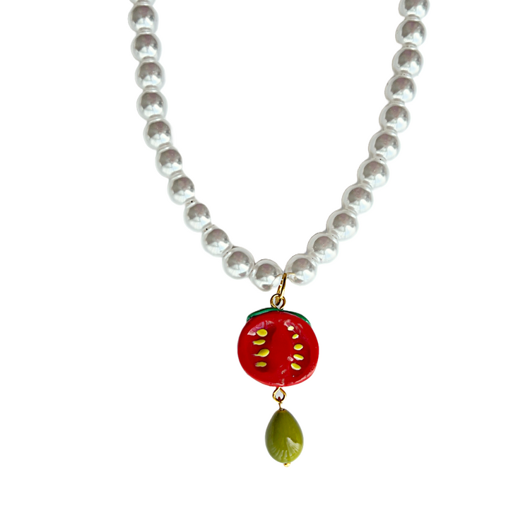 Pearl Tomato Necklace