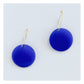 Blue Circle Hoop Earrings | Acrylic Earrings