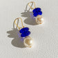 Blue Disc Earrings | Glass Bead Earrings