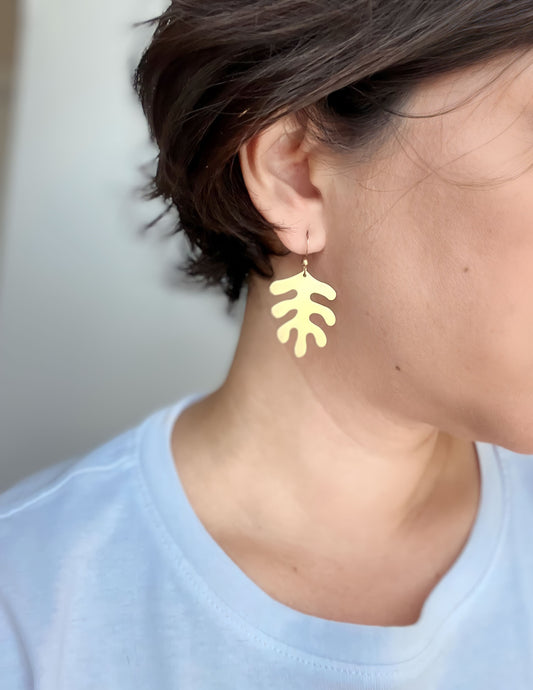 Matisse Cut-Outs Earrings | Brass Earrings