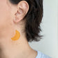 The Yellow Moon Dangle Earrings | Acrylic Earrings