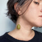 Vintage Green Drop Earrings | Vintage Beaded Earrings