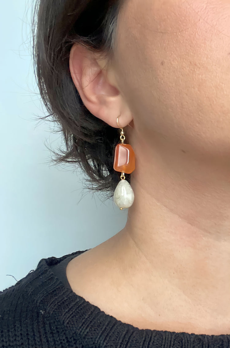 Honey and Milk Earrings | Acrylic Earrings