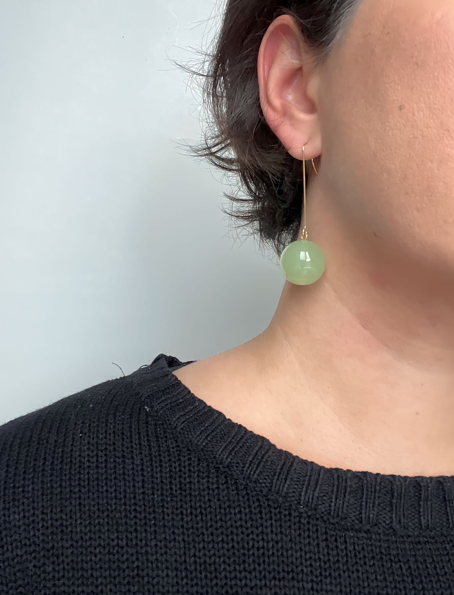 Green Grape Drop Earrings | Acrylic Earrings