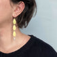 Triple Tear Drop Dangle Earrings | Brass Earrings
