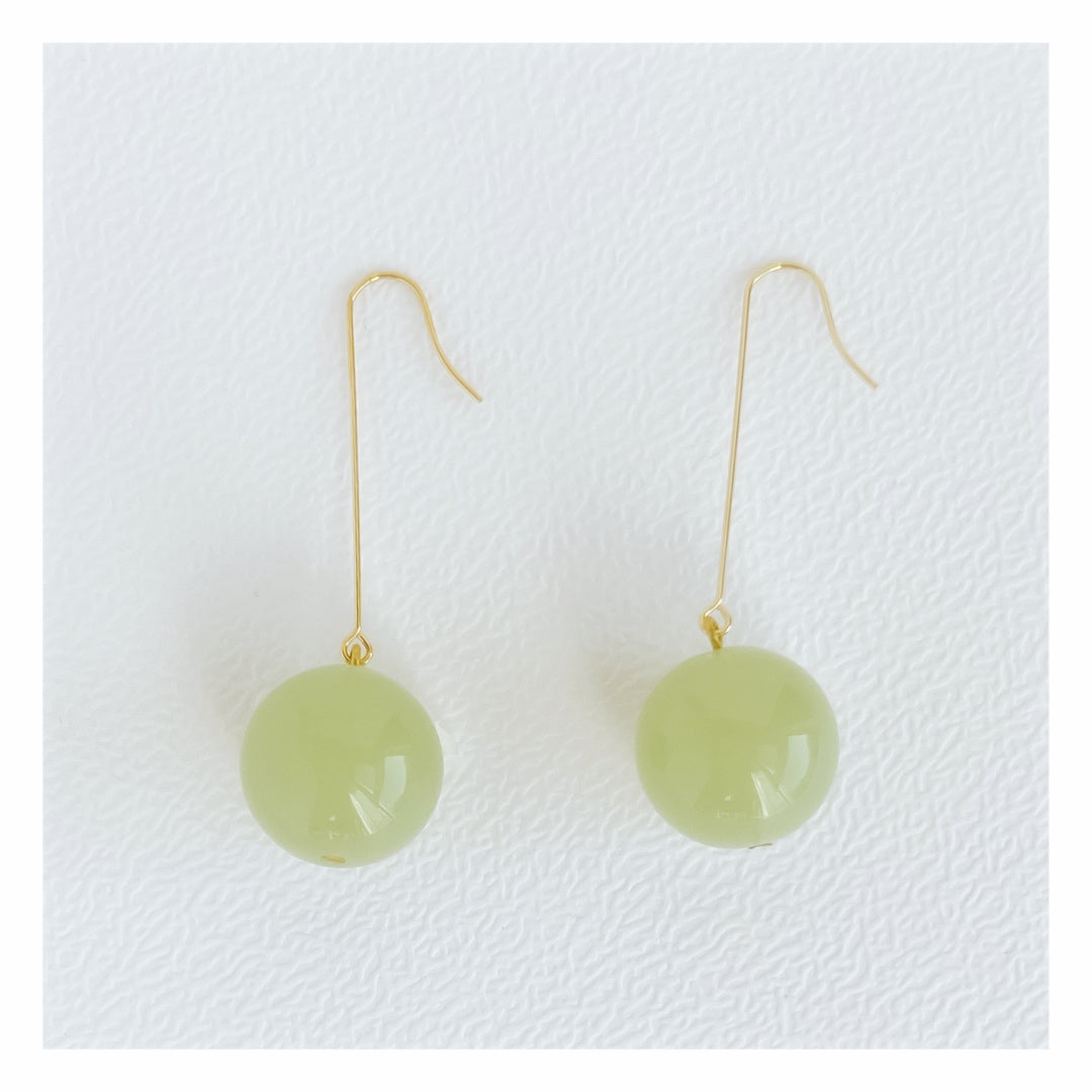 Green Grape Drop Earrings | Acrylic Earrings