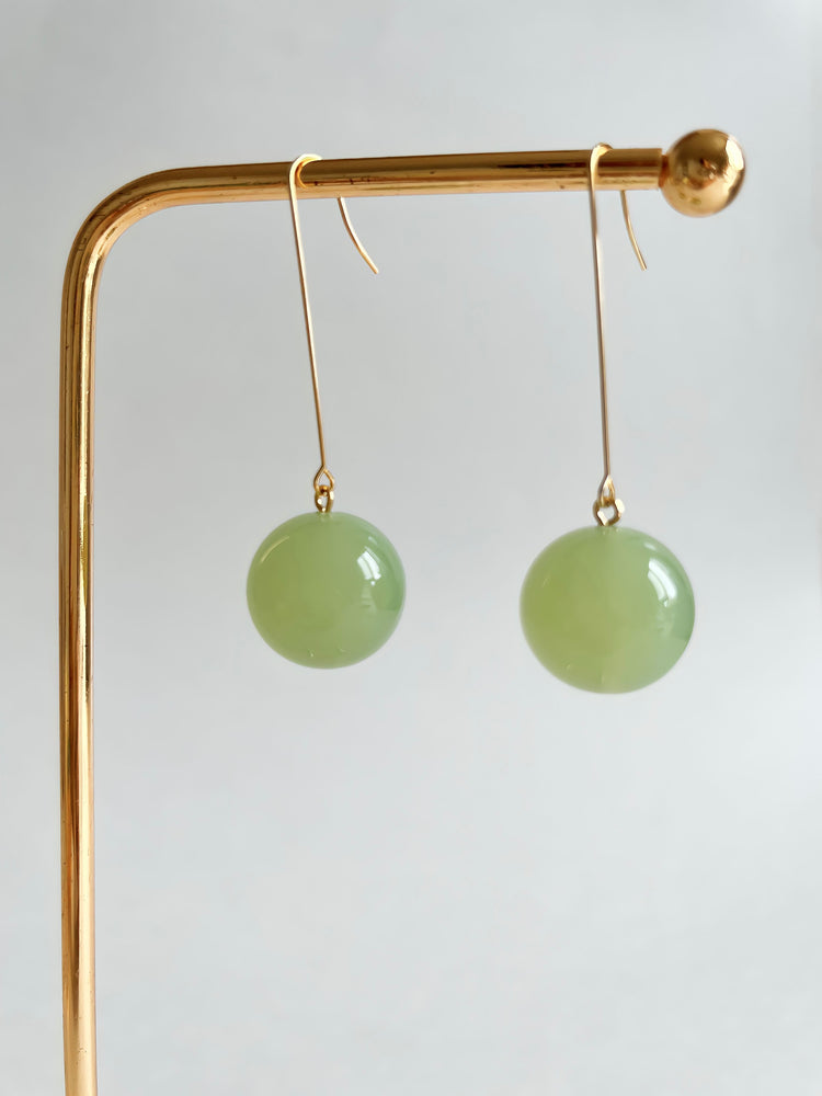 Green Grape Drop Earrings | Acrylic Earrings