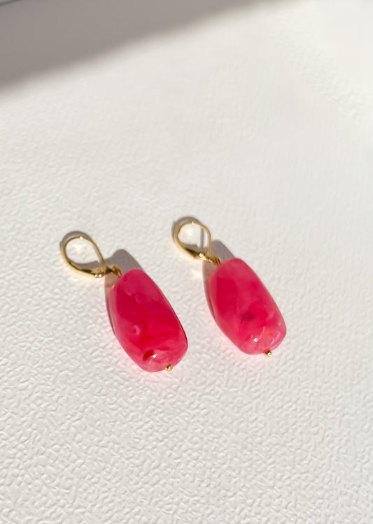 Pink Love Earrings | Acrylic Earrings