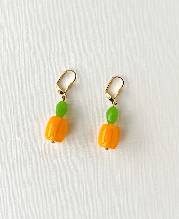 Pineapple  Earrings | Beaded Earrings