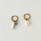 Daisy Hoop Earrings | Glass Bead Earrings