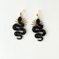 Black Magic Snake Earrings | Acrylic Earrings