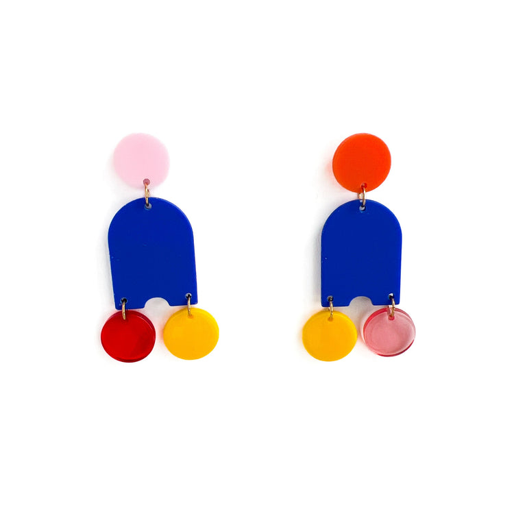Confetti Dangle Earrings | Acrylic Earrings