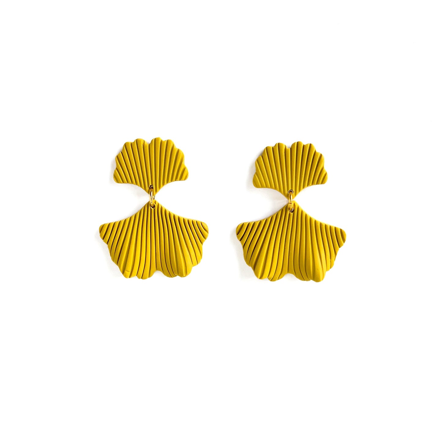 May - Modern Ginkgo Drop Earrings