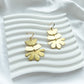 Lily Flower Earrings | Brass Earrings