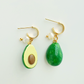 Avocado Earrings | Polymer Clay Earrings