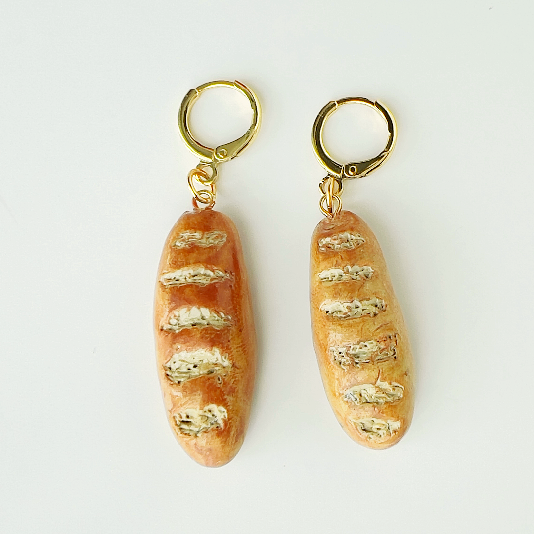 Bread Earrings | Polymer Clay Earrings