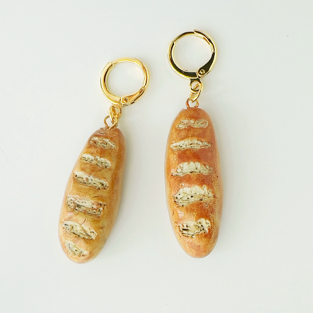 Bread Earrings | Polymer Clay Earrings