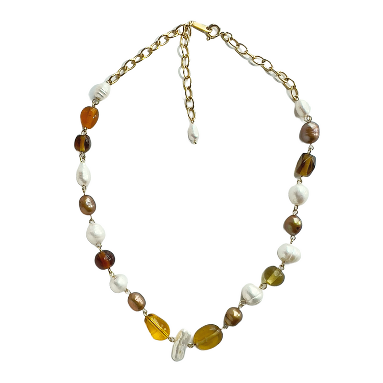 The Sunset Necklace | Pearl Necklace