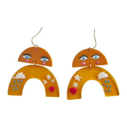 Love and Rain Lady Arch Earrings | Acrylic Earrings