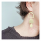 Abstract Geometric Dangle Earrings | Brass Earrings