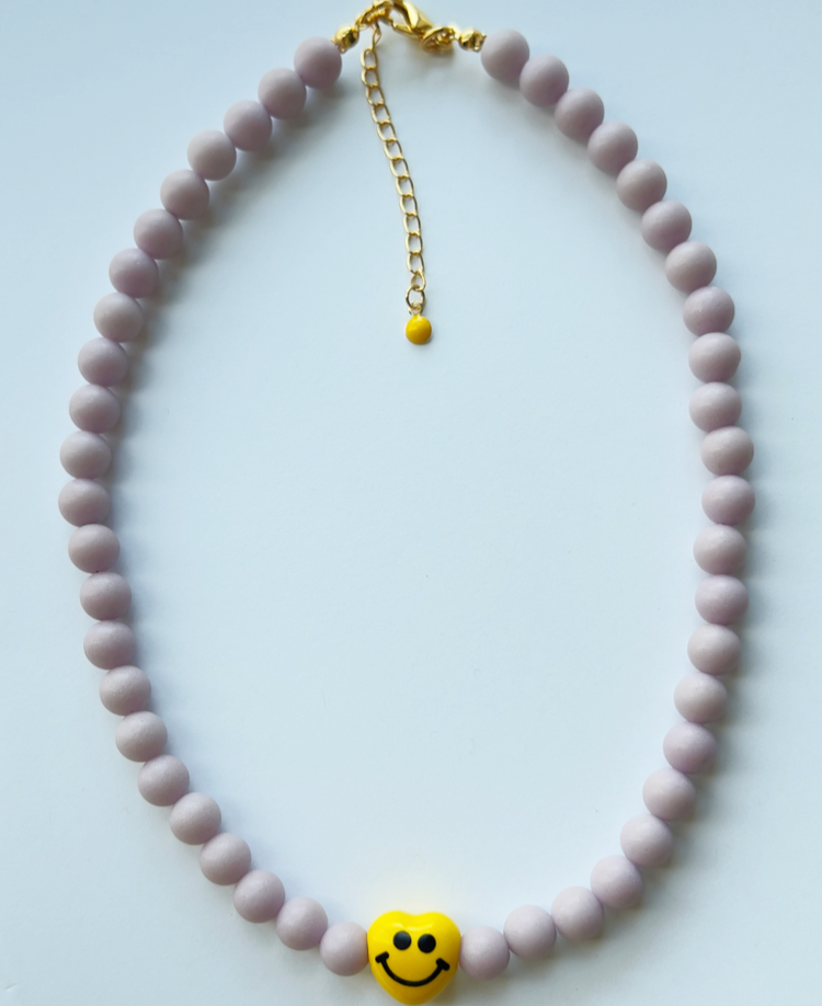 The Happy Heart Necklace | Beaded Necklace