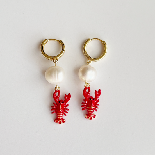 Red Lobster Earrings | Beaded Earrings