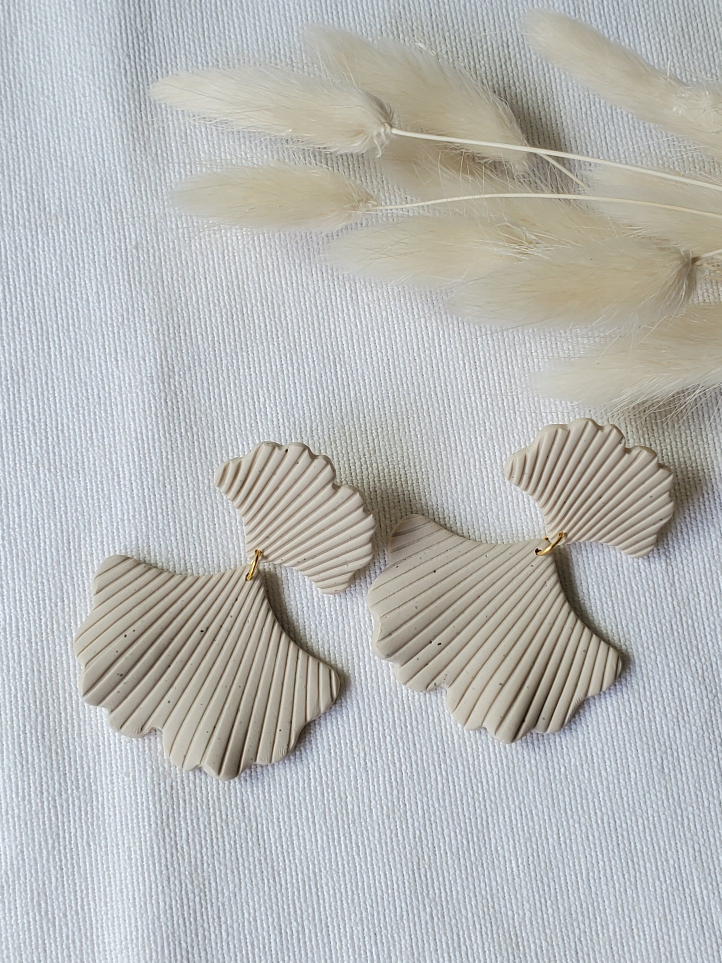 May - Modern Ginkgo Drop Earrings