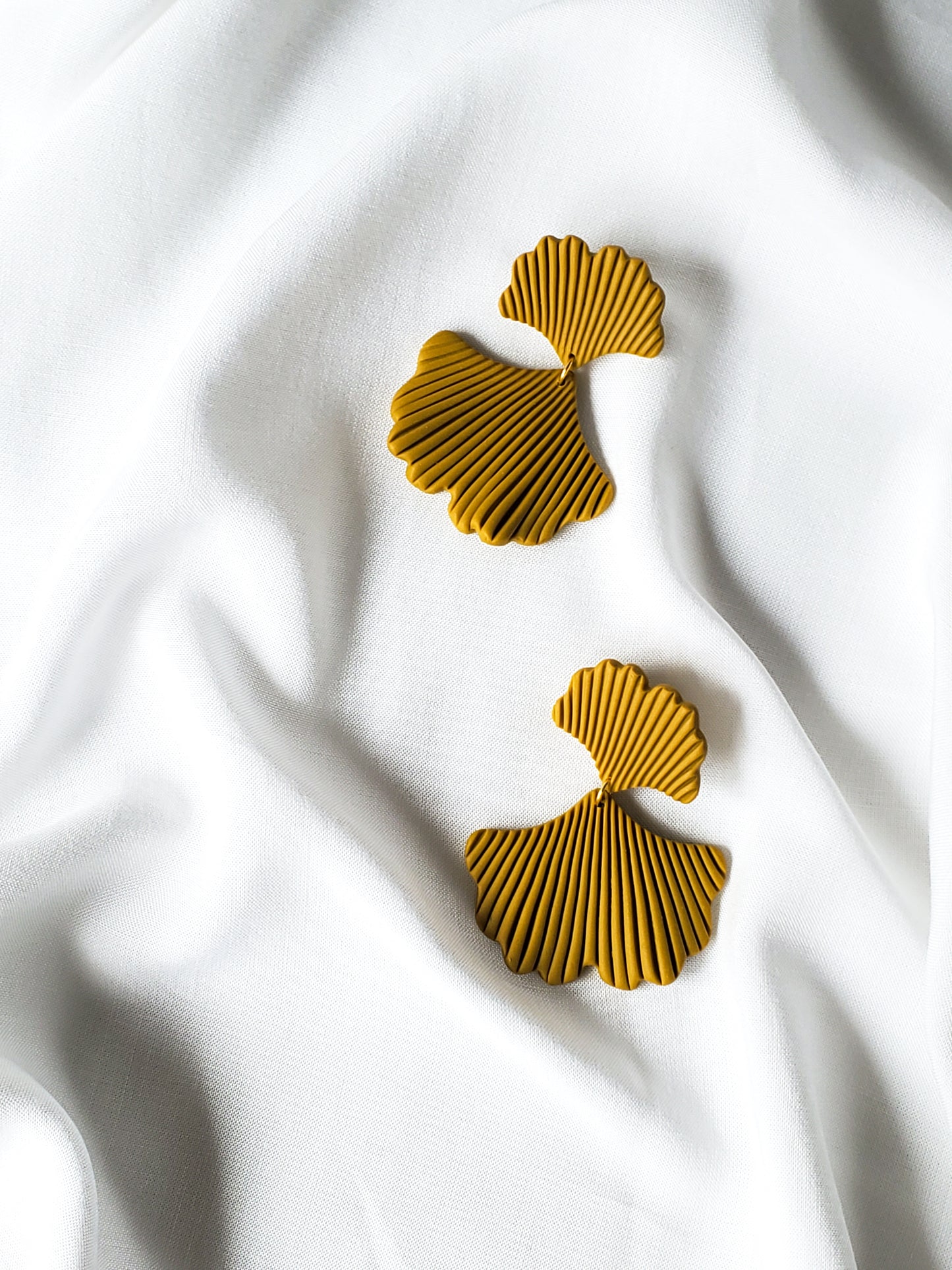 May - Modern Ginkgo Drop Earrings