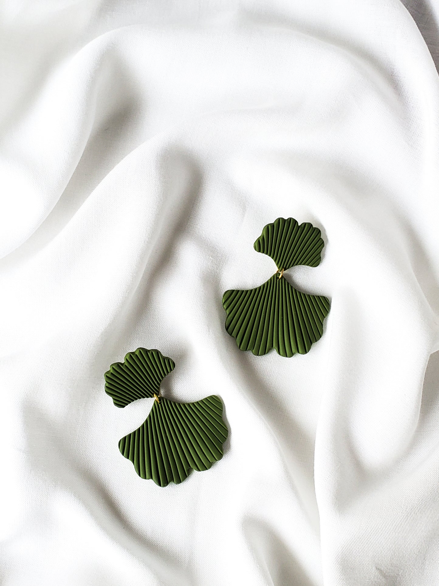 May - Modern Ginkgo Drop Earrings