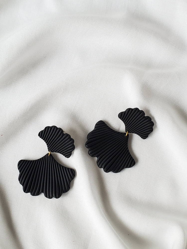 May - Modern Ginkgo Drop Earrings