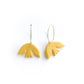 Yellow Matisse Bird Hoop Earrings | Polymer Clay Earrings