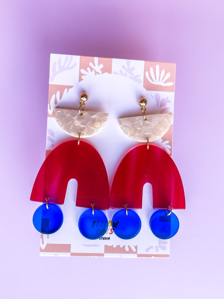 Statement Dangle Earrings | Acrylic Earrings