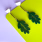 Hanging in There Leaf Dangle Earrings | Acrylic Earrings
