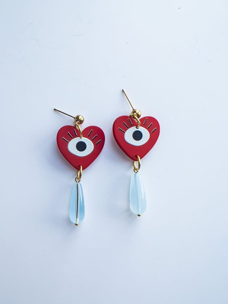 I See Your Heart Drop Earrings