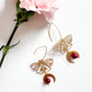 Brass Moth Earrrings